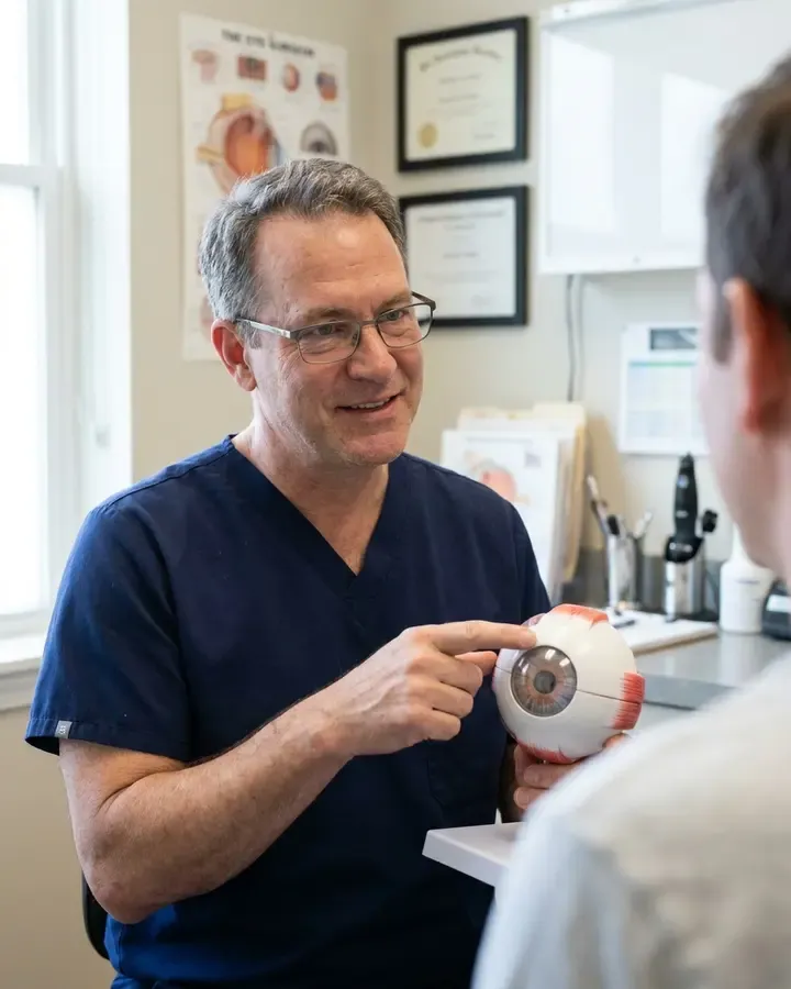 Example Meta ad for an eye clinic