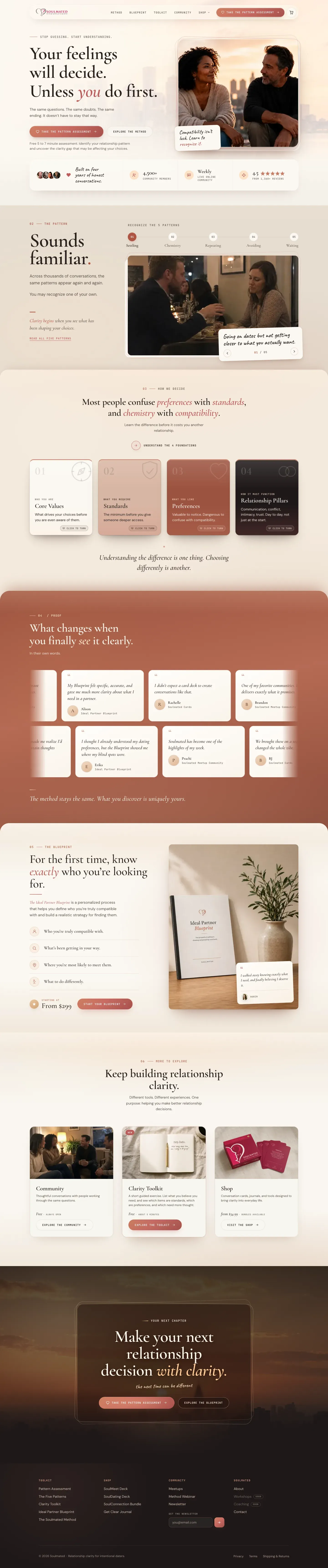 Soulmated website, built by Traffic To Talks