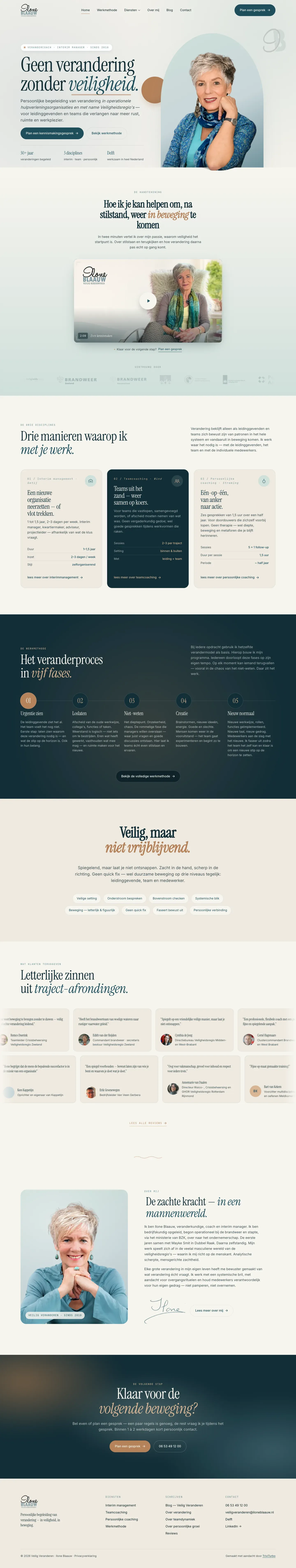Veilig Veranderen website, built by Traffic To Talks